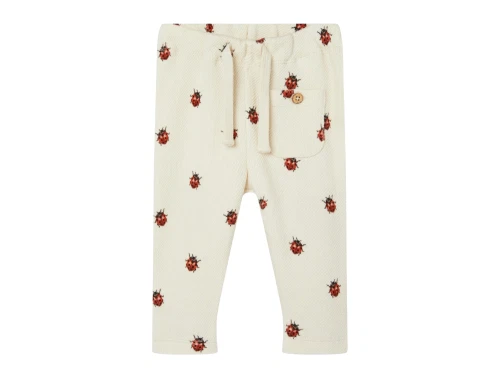 Lil Atelier whitecap gray/ladybugs sweatpants